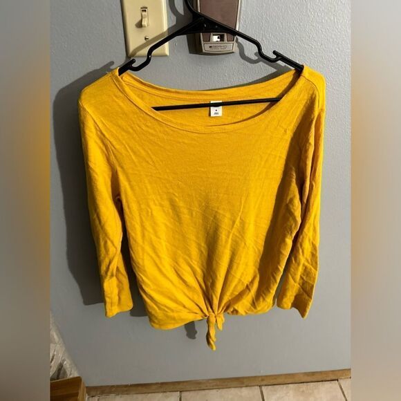 Old Navy Long Sleeve Tie Front Squash Sweater Women's Size Medium - Picture 1 of 5